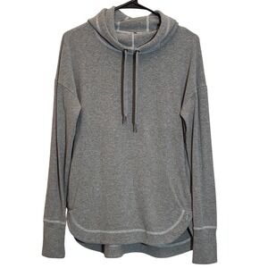 Sweaty‎ Betty Cozy Gray Escape Luxe Fleece Hoodie Crop Sz XS Soft Athleisure Gym